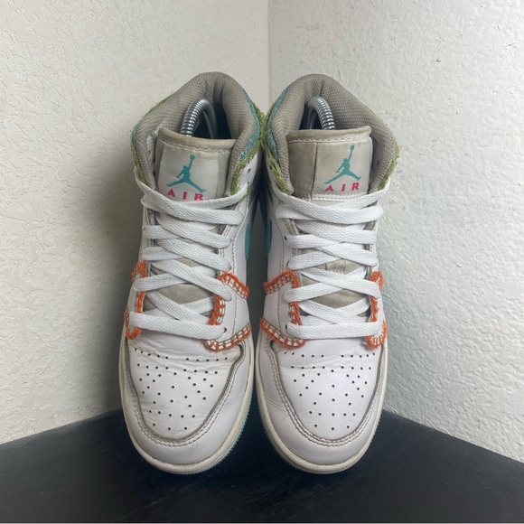 Jordan 1 multi knit white blue orange - Picture 6 of 7